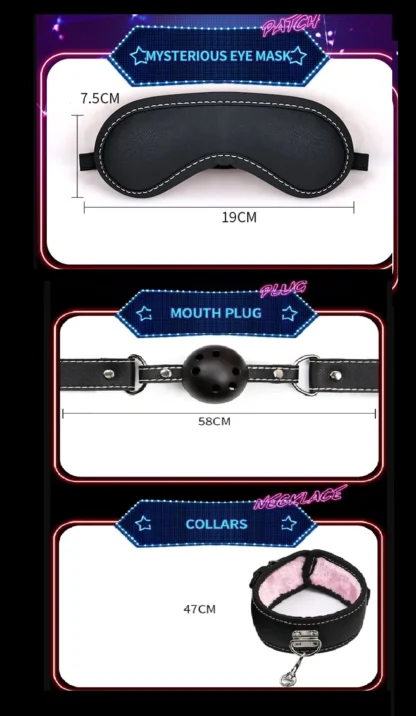 KIT BONDAGE - PINK - 9 PIEZAS - Image 8