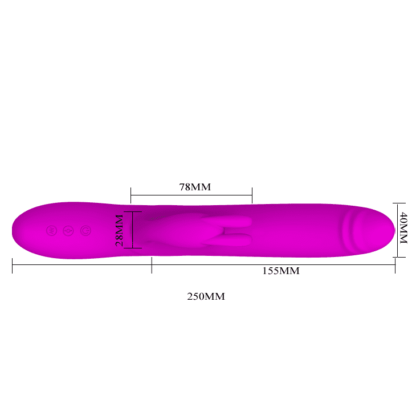 DILDO VIBRADOR BYRON - CON ROTACIÓN INTERNA Y ESTIMULADOR DE CLÍTORIS - Image 3